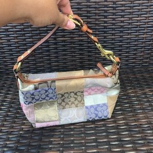 Mini Multi-fabric Coach Bag
